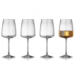 Lyngby Zero Vitvinsglas 43cl 4 stk