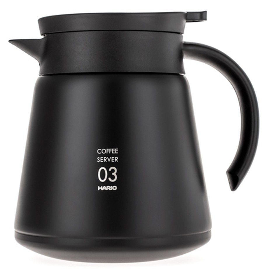 Hario V60-03 Rostfritt St&aring;l Server 0,8L Svart
