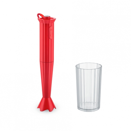 Alessi Plissé Stavmixer m. Behållare Vit