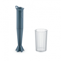 Alessi Plissé Stavmixer m. Behållare Vit