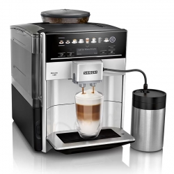 Siemens TE653M11RW EQ6 Plus s300 Espressomaskin Inkl. Mjölkbehållare & 6 kg Super Crema