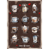 Rigtig Kaffe COFFEE LOVERS Plakat 50x70cm