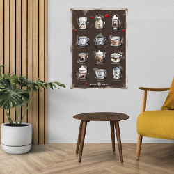 Rigtig Kaffe COFFEE DRINKS Poster 50x70cm