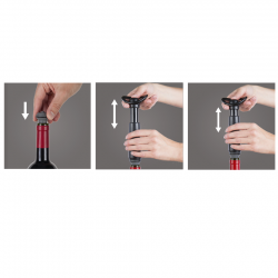 Vacu Vin Wine Saver Concerto Vakuumpump Inkl. 2 Vinkorkar