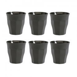Duralex Picardie Caféglas 9cl 6 st Svart