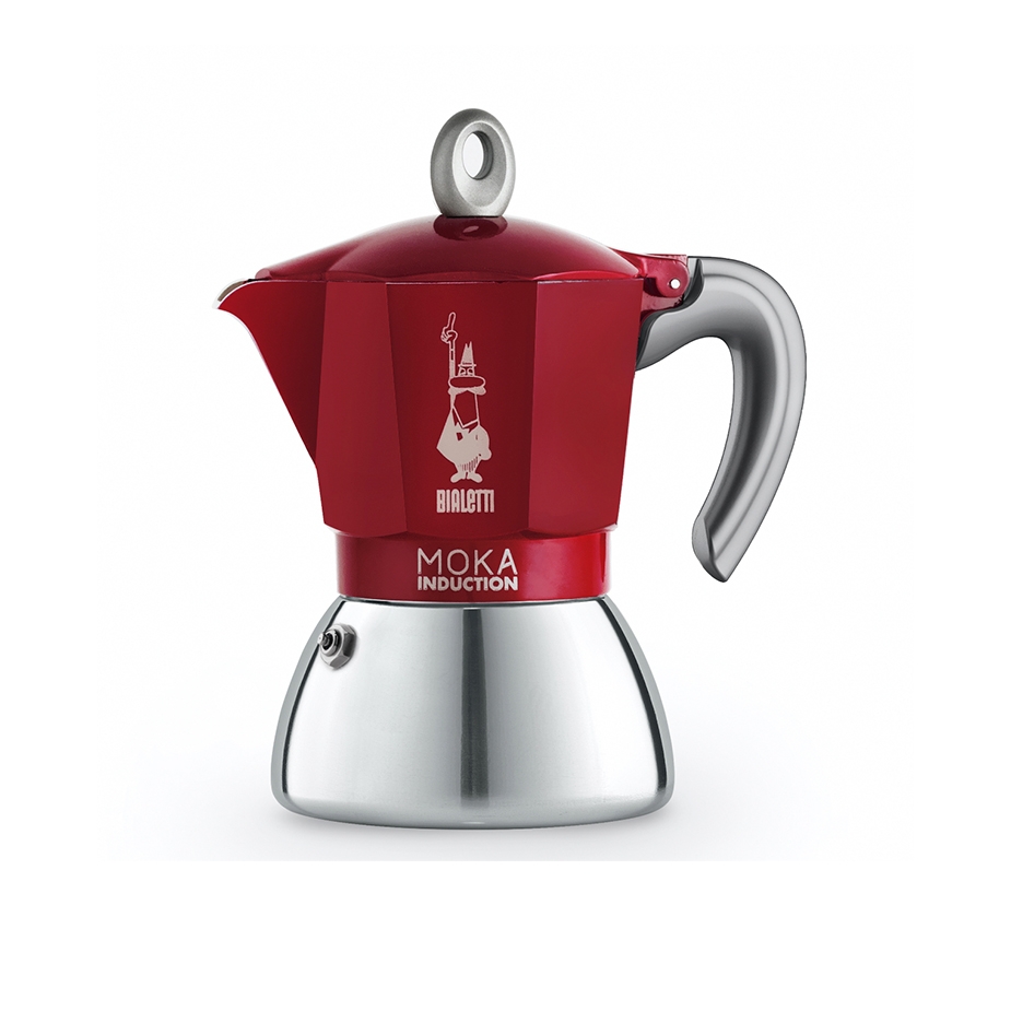 Bialetti Moka Induction 2 Koppar R&ouml;d