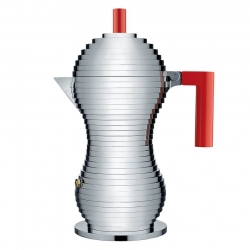 Alessi Pulcina Espressokanna Röd 6 Kopp