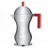 Alessi Pulcina mokabryggare Röd 6 Koppar