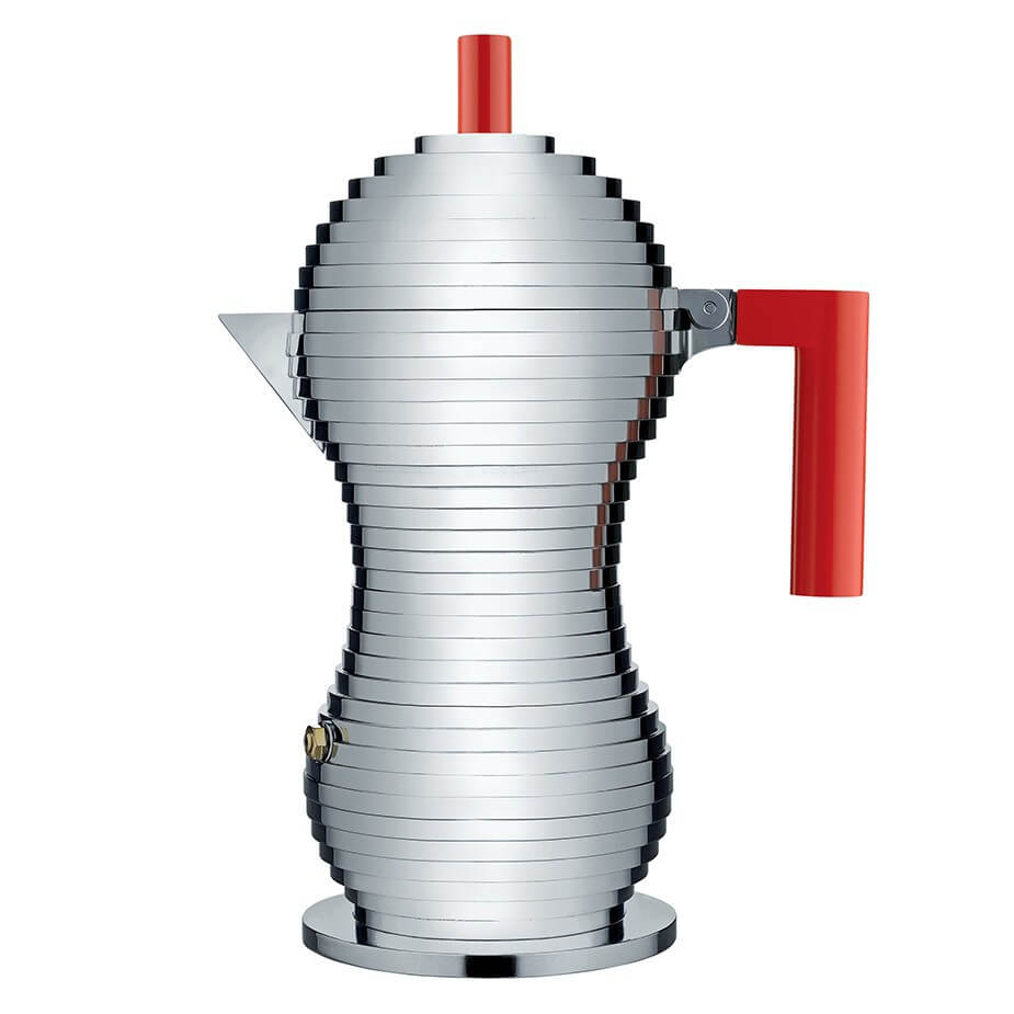 Alessi Pulcina mokabryggare R&ouml;d 6 Koppar