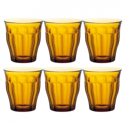 Duralex Picardie Caféglas 25cl Amber 6 st
