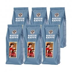 Rigtig Kaffe Espresso Latte 6x500g