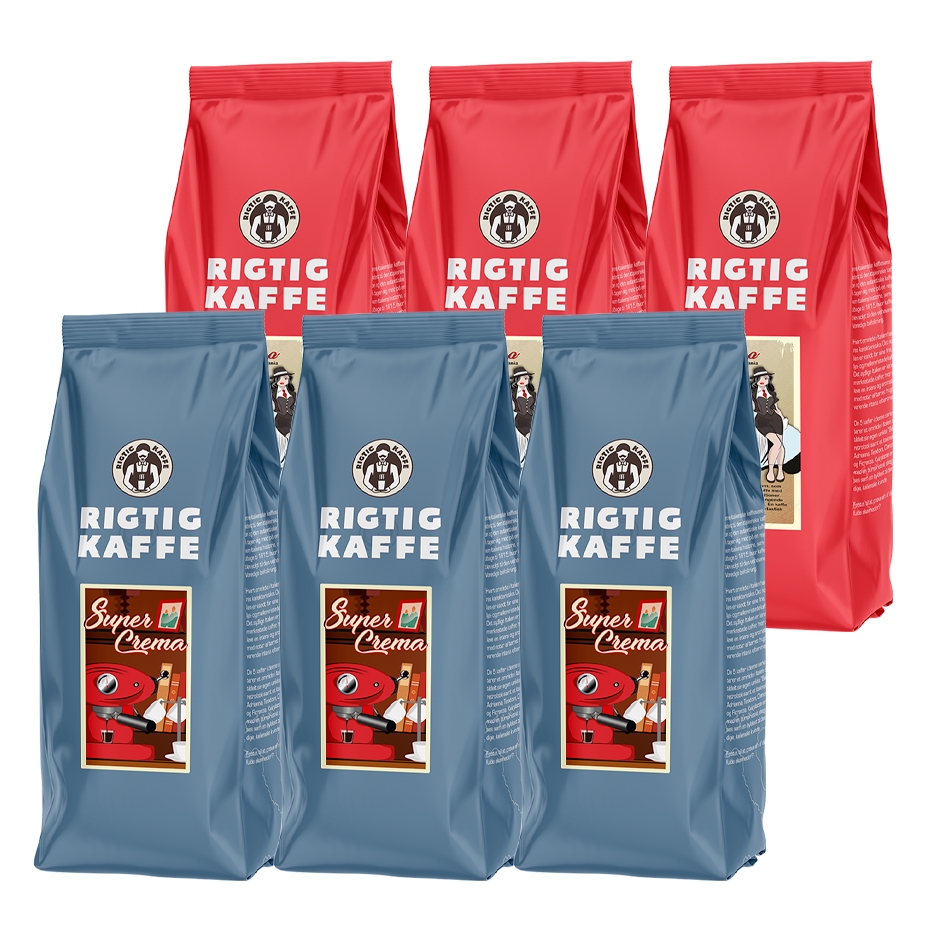 Rigtig Kaffe Super Crema & Teodora 6kg