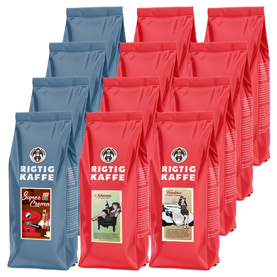 Rigtig Kaffe Mixpaket 12kg