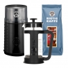 House of Barista Kaffekvarn Inkl. Bialetti Smart Kaffepress 0,35 L & Kaffe