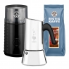 House of Barista Kaffekvarn Inkl. Bialetti Venus Mokabryggare 6 Koppar & Kaffe