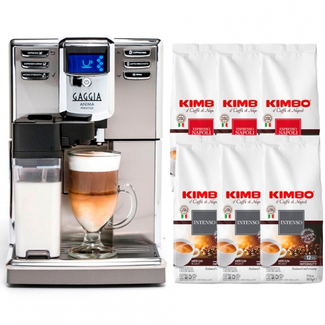 Gaggia Anima Prestige Stål Inkl. 3kg Kaffe