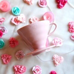 Hario V60-02 Keramik Dripper Pink 2 Kopp