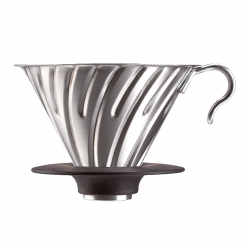 Hario V60 Metal Dripper Stål 2 Kopp