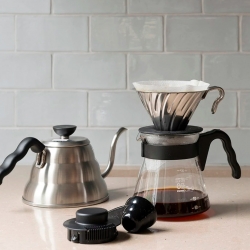 Hario V60 Metal Dripper Stål 2 Kopp