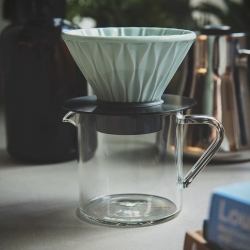 Loveramics Brewers Smooth Dripper Celadon Grön 2 Kopp Inkl. Stativ Svart