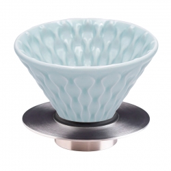 Loveramics Brewers Mellow Dripper Celadon Blå 2 Kopp Inkl. Stativ Metallisk