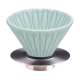 Loveramics Brewers Smooth Dripper Celadon Grön 2 Kopp Inkl. Stativ Metallisk