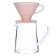 Loveramics Brewers Glaskanna Inkl. Hario V60-02 Keramik Dripper 2 Kopp