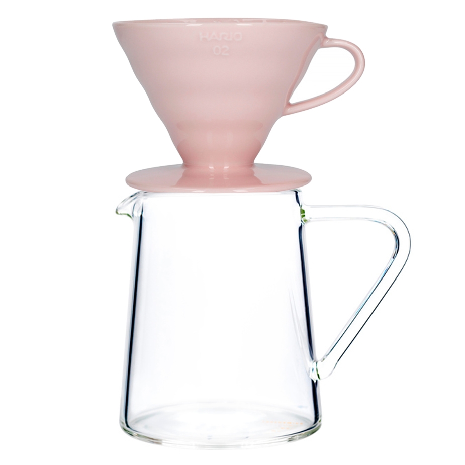 Loveramics Brewers Glaskanna Inkl. Hario V60-02 Keramik Dripper 2 Kopp