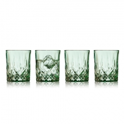 Lyngby Sorrento Whiskyglas 32 cl 4 St Grön