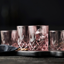 Lyngby Sorrento Whiskyglas 32 cl 4 St Pink