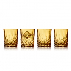 Lyngby Sorrento Whiskyglas 32 cl 4 St Amber