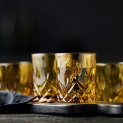 Lyngby Sorrento Whiskyglas 32 cl 4 St Amber