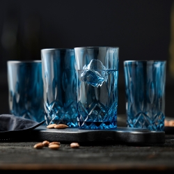 Lyngby Sorrento Highballglas 38 cl 4 St Blå