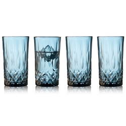 Lyngby Sorrento Highballglas 38 cl 4 St Blå