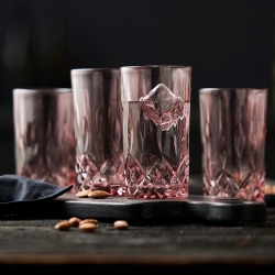 Lyngby Sorrento Highballglas 38 cl 4 St Pink