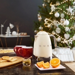 Smeg KLF04CREU Vattenkokare m. Temperatur 1,7L Creme