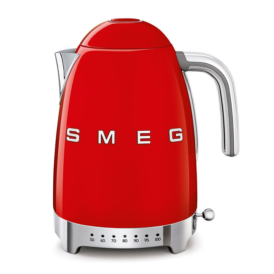 Smeg KLF04RDEU Vattenkokare m. Temperatur 1,7L R&ouml;d