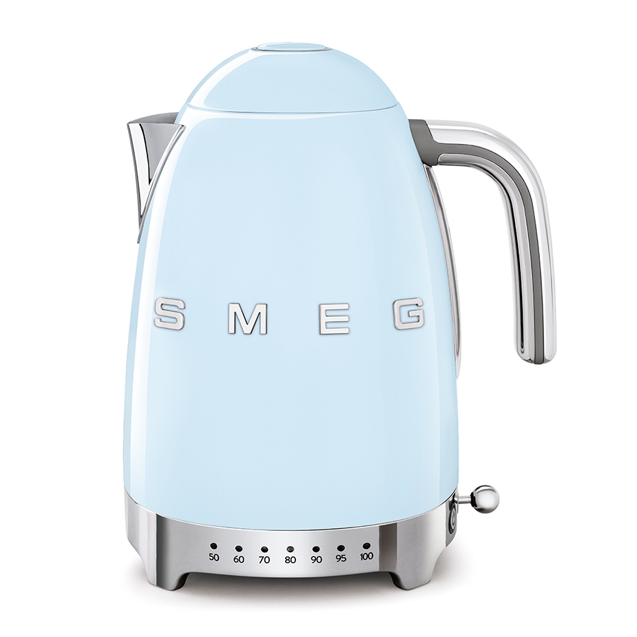 Smeg KLF04PBEU Vattenkokare m. Temperatur 1,7L Pastelbl&aring;
