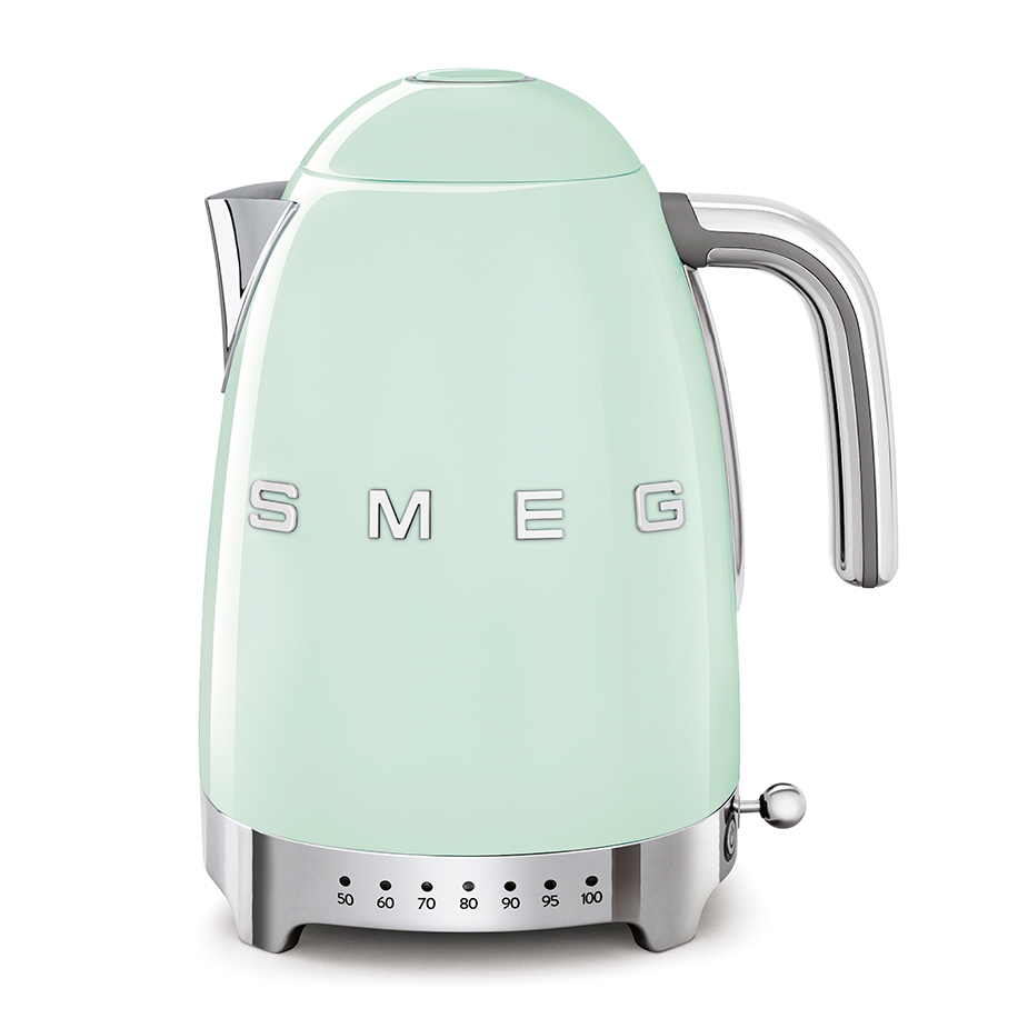 Smeg KLF04PGEU Vattenkokare m. Temperatur 1,7L Pastelgr&ouml;n