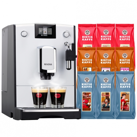 Nivona CafeRomatica 560 Vit Espressomaskin Inkl. 4,2kg Rigtig Kaffe