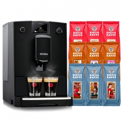 Nivona CafeRomatica 690 Matt Svart Espressomaskin Inkl. 4,2kg Rigtig Kaffe