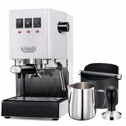 Gaggia Classic Evo Pro Vit Espressomaskin Inkl. Baristautrustning