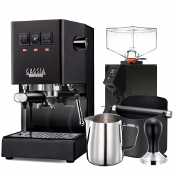 Gaggia Classic Evo Pro Svart Espressomaskin Inkl. Baristautrustning
