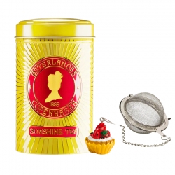 Tesil i Kedja med Cupcake-Figur Inkl. Østerlandsk Thehus Solskins Te 125g