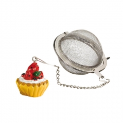 Tesil i Kedja med Cupcake-Figur Inkl. Østerlandsk Thehus Copenhagen Blend 125g