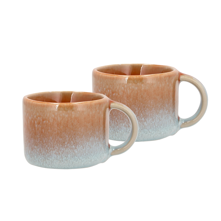 Villa Collection Styles Espressokopp 8 cl 2 st Bl&aring;/Amber