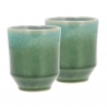 Villa Collection Styles Mugg 18 cl 2 st Gr&ouml;n/Bl&aring;