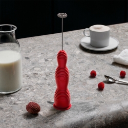 Alessi Pulcina Mjölkskummare Röd