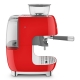 Smeg EGF03RDEU manuell espressomaskin inkl. kvarn röd