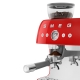 Smeg EGF03RDEU manuell espressomaskin inkl. kvarn röd